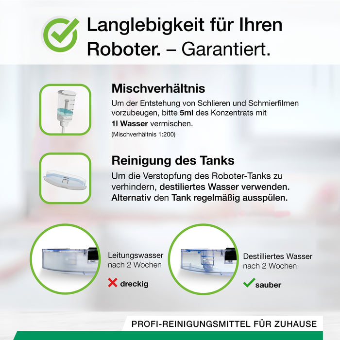 BiOHY Bodenreiniger für Wischroboter 10 Liter Kanister – Nahaufnahme Etikett