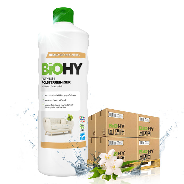 BiOHY Premium Polsterreiniger – 480er Palette mit 480 x 1 Liter Flaschen
