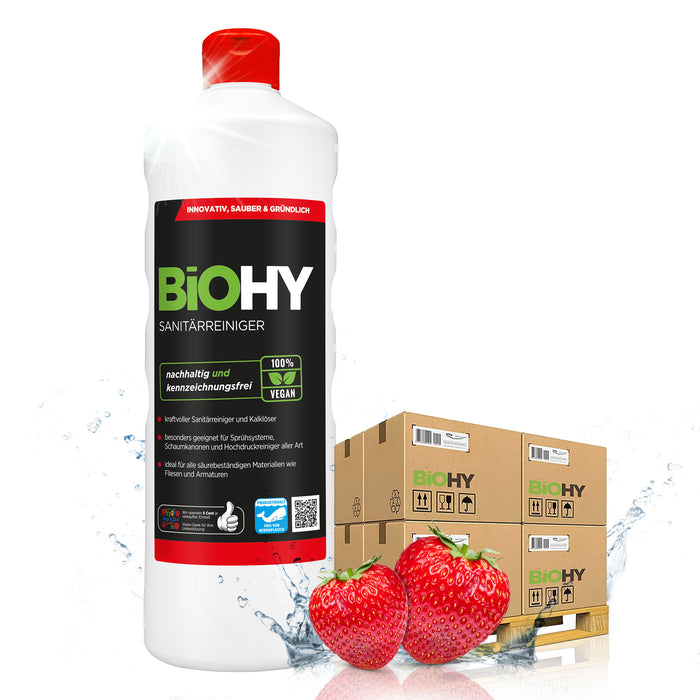 BiOHY Sanitärreiniger – 480er Palette mit 480 x 1 Liter Flaschen