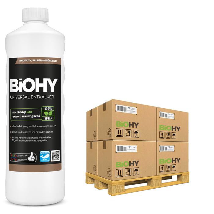 BiOHY Universal Entkalker 480er Palette – Übersichtsaufnahme für Großhandel