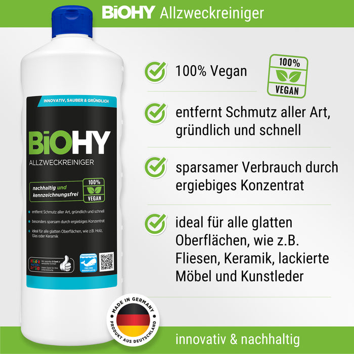 BiOHY Starterset – Kraftreiniger-Konzentrat für Haushalt und Auto