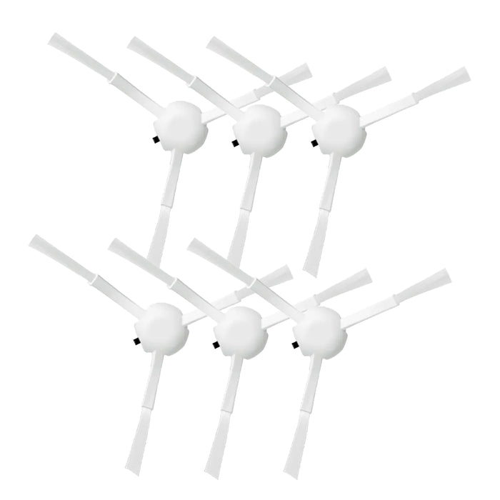 BiOHY Seitenbürste für Roborock S5 und S6 – 6er-Set Ersatzbürsten in Weiß, Vorratspack